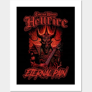 Hell Hellfire Fire Demonic Demon Satanic Eternal Pain Posters and Art